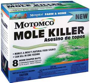 Tomcat Mole Killer, Mimics Natural Food Source, Poison Kills in a Single  Feeding, 10 Worms For Rodents