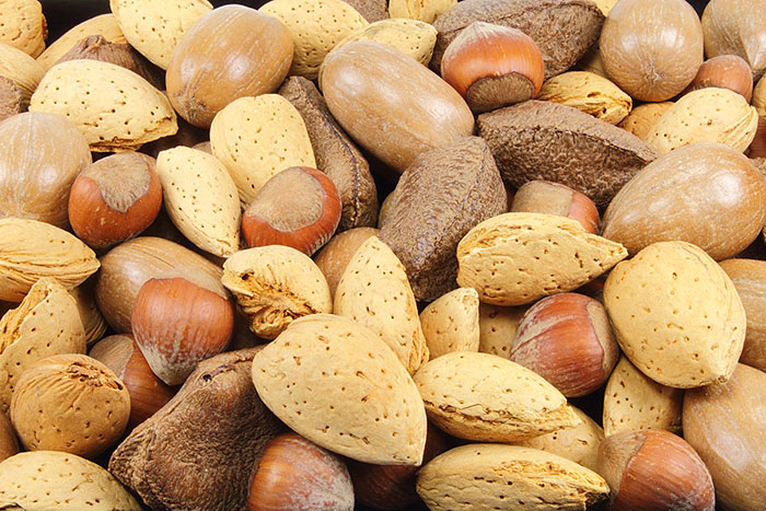 pile of mixed nuts