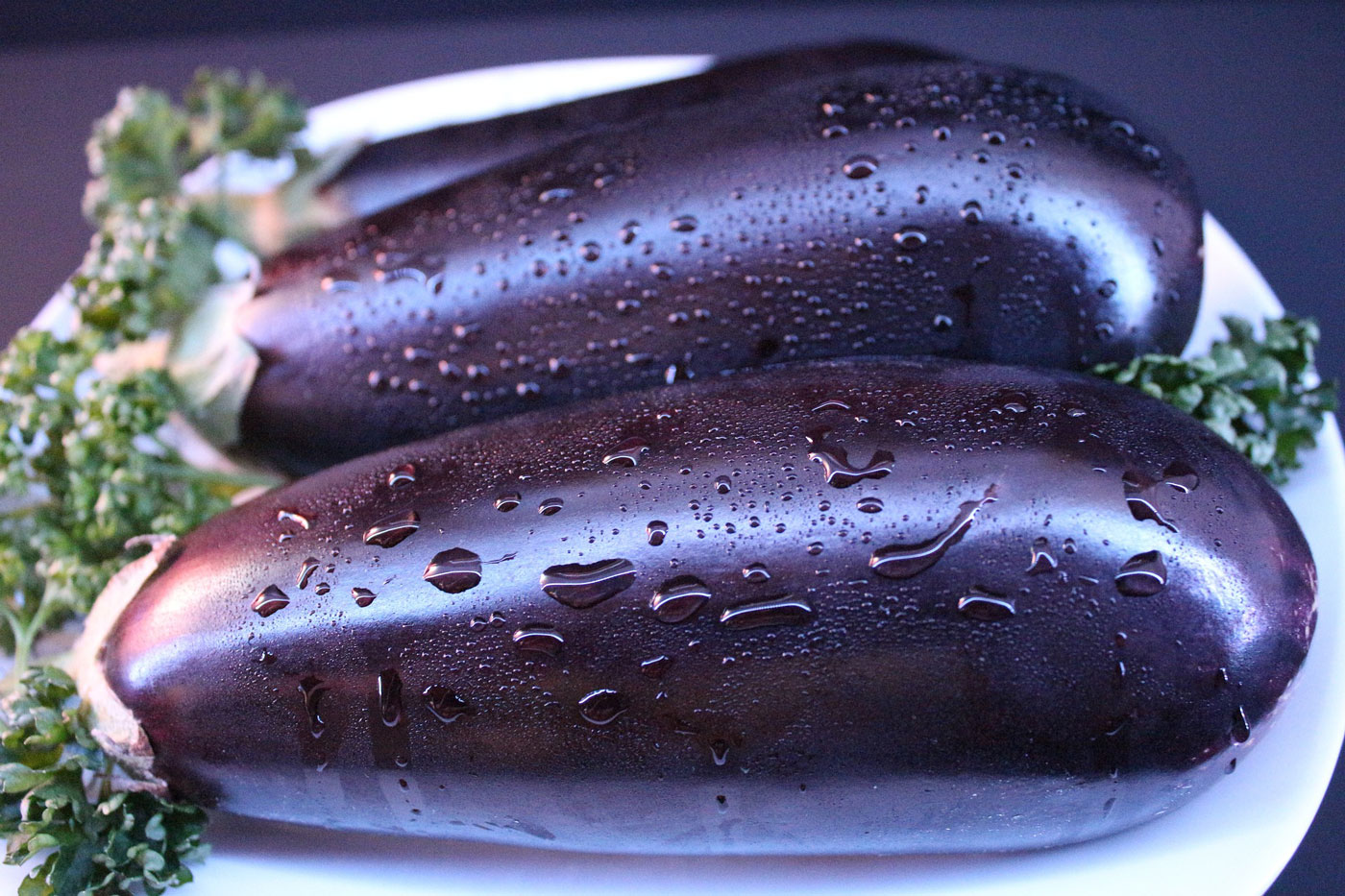 2 eggplants